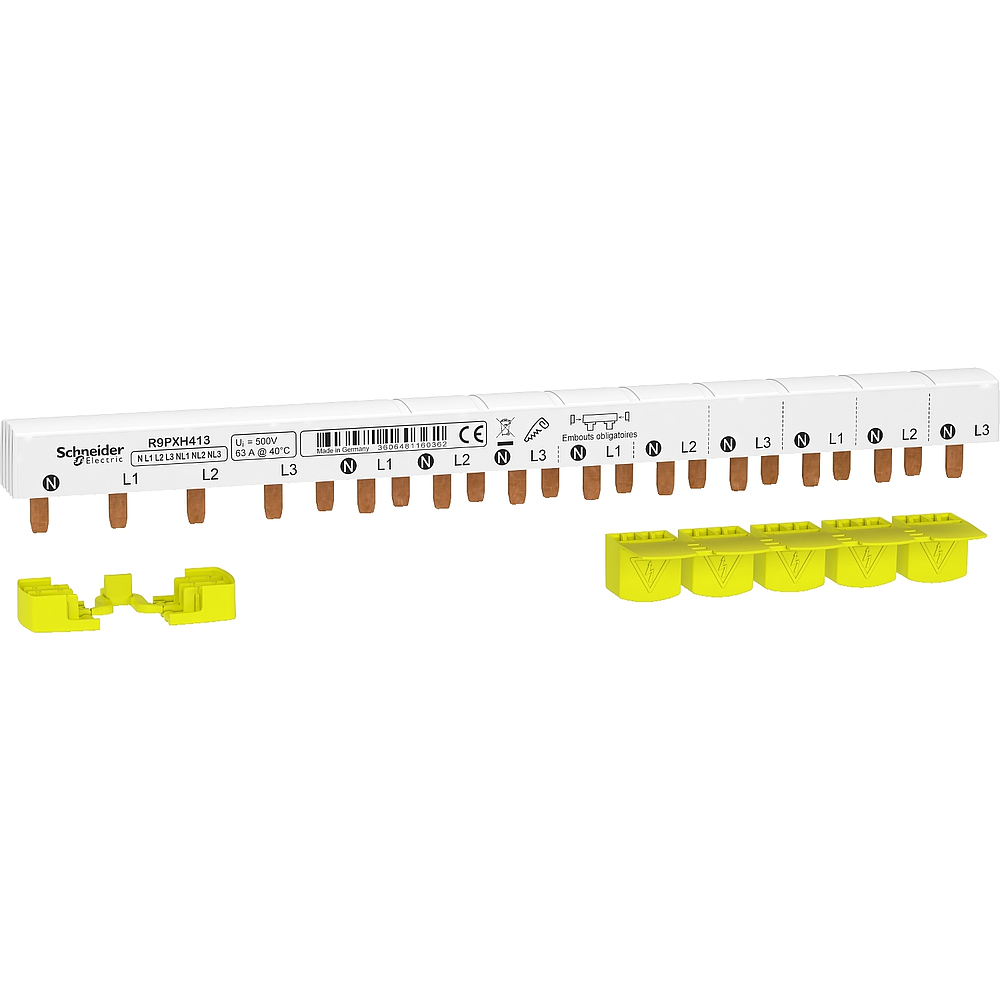 Peigne 3P+N 63A 13 modules